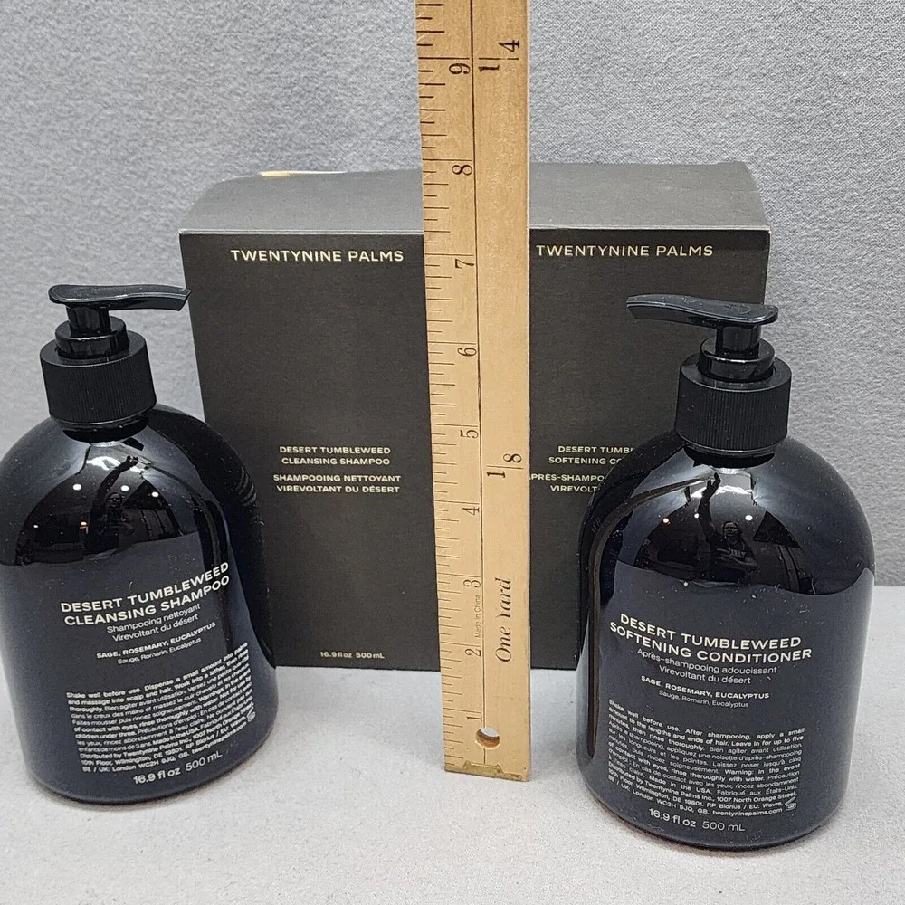 Twentynine Palms Desert Tumbleweed Shampoo Conditioner Set Sage 16.9oz NEW